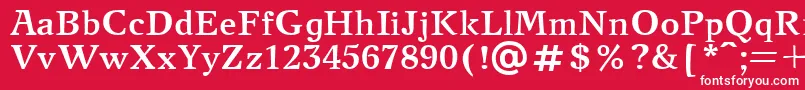 NewjournalcttBold Font – White Fonts on Red Background