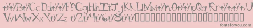 BtBongBlastedAliensTrialTrialVersion Font – Gray Fonts on Pink Background