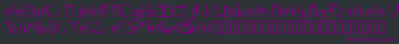 BtBongBlastedAliensTrialTrialVersion Font – Purple Fonts on Black Background
