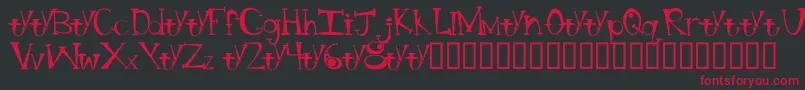 BtBongBlastedAliensTrialTrialVersion Font – Red Fonts on Black Background