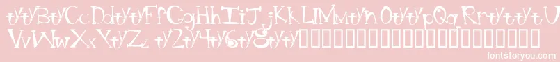 BtBongBlastedAliensTrialTrialVersion Font – White Fonts on Pink Background