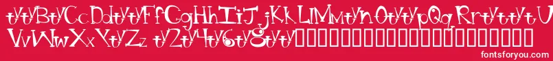 BtBongBlastedAliensTrialTrialVersion Font – White Fonts on Red Background
