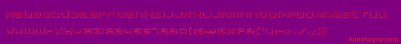 Nextwave3D Font – Red Fonts on Purple Background