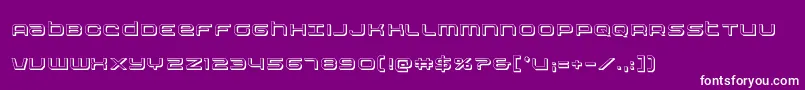 Nextwave3D Font – White Fonts on Purple Background