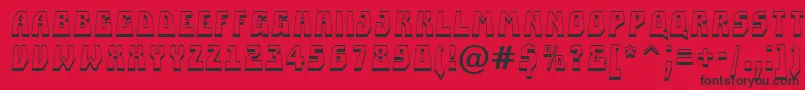 ASimplerprspsh Font – Black Fonts on Red Background