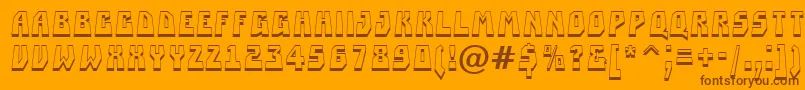 More about ASimplerprspsh Font ASimplerprspsh Font – Brown Fonts on Orange Background
