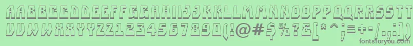 ASimplerprspsh Font – Gray Fonts on Green Background