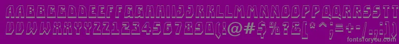 ASimplerprspsh Font – Gray Fonts on Purple Background