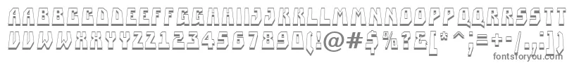 フォントASimplerprspsh – 白い背景に灰色の文字