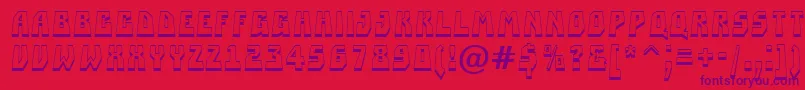 ASimplerprspsh Font – Purple Fonts on Red Background