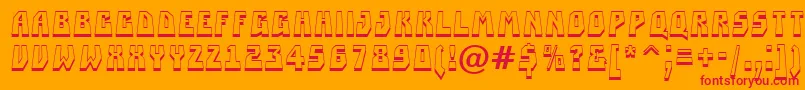 ASimplerprspsh Font – Red Fonts on Orange Background