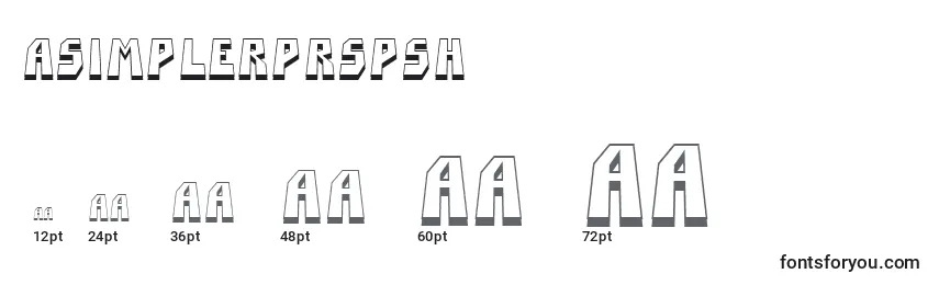 Размеры шрифта ASimplerprspsh