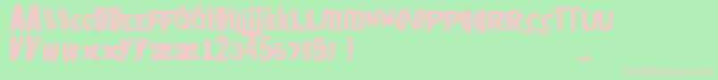 Heyboyheygirl Font – Pink Fonts on Green Background