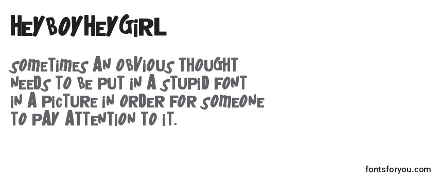 Review of the Heyboyheygirl Font