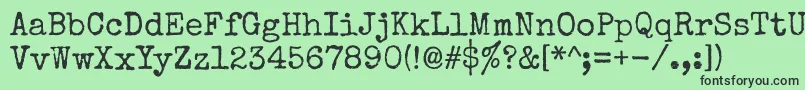Specialelite Font – Black Fonts on Green Background