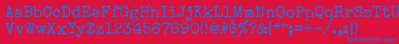 Specialelite Font – Blue Fonts on Red Background