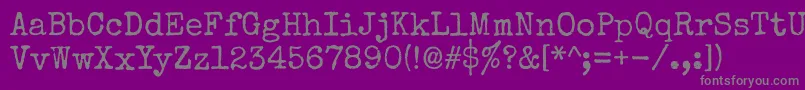Specialelite Font – Gray Fonts on Purple Background