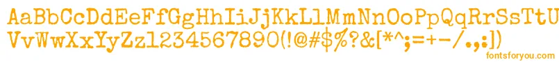 Specialelite Font – Orange Fonts on White Background