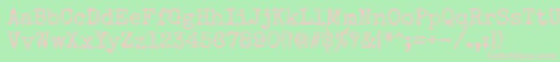 Specialelite Font – Pink Fonts on Green Background