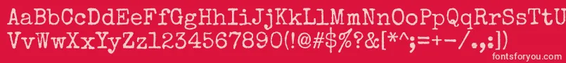 Specialelite Font – Pink Fonts on Red Background