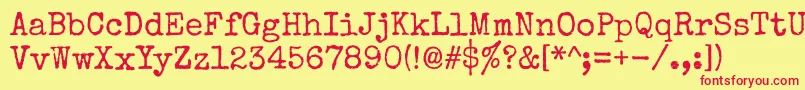 Specialelite Font – Red Fonts on Yellow Background