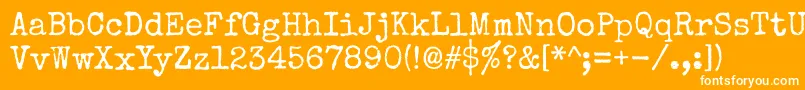 Specialelite Font – White Fonts on Orange Background