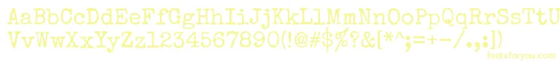 Шрифт Specialelite – жёлтые шрифты