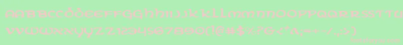 ErinGoBraghExpanded Font – Pink Fonts on Green Background