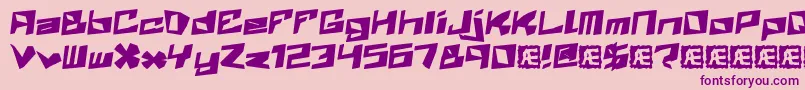 Zenith Font – Purple Fonts on Pink Background