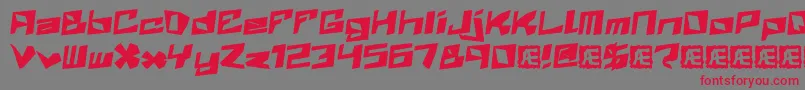 Zenith Font – Red Fonts on Gray Background