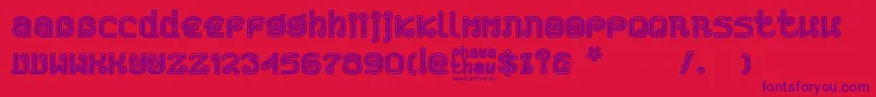 PhayaThai Font – Purple Fonts on Red Background