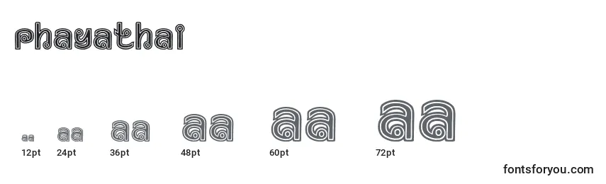 Размеры шрифта PhayaThai