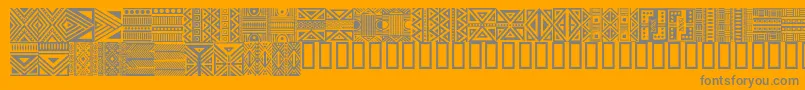 Weitere Informationen zur HausethnikdingbatsRegular-Schriftart HausethnikdingbatsRegular-Schriftart – Graue Schriften auf orangefarbenem Hintergrund
