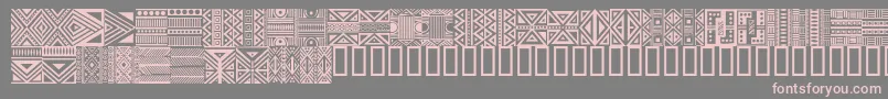 HausethnikdingbatsRegular Font – Pink Fonts on Gray Background