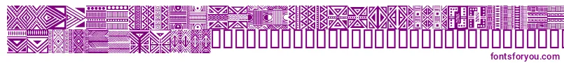 HausethnikdingbatsRegular Font – Purple Fonts on White Background