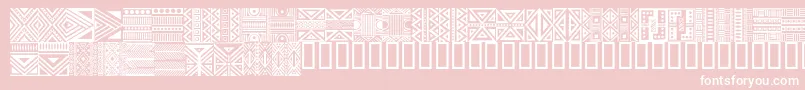 HausethnikdingbatsRegular Font – White Fonts on Pink Background