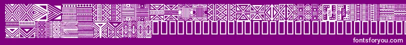 HausethnikdingbatsRegular Font – White Fonts on Purple Background