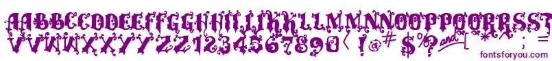 Vtksalcalina Font – Purple Fonts on White Background