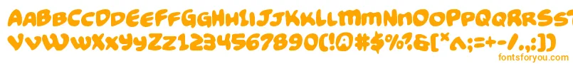Funnypages Font – Orange Fonts on White Background