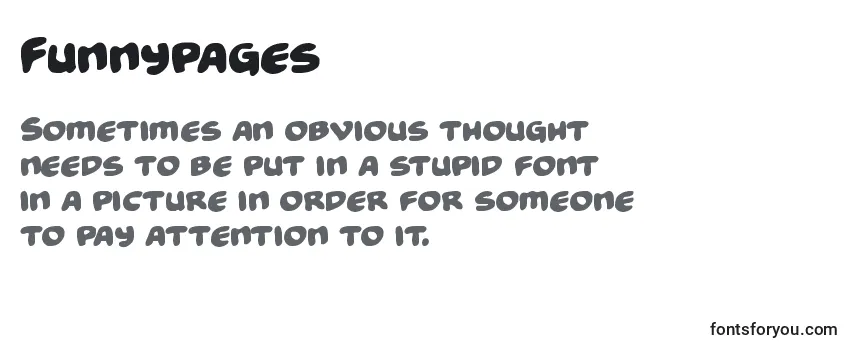 Review of the Funnypages Font