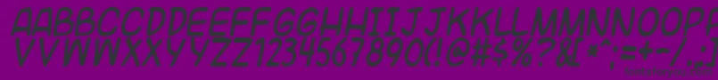 fuente Universal – Fuentes Negras Sobre Fondo Morado