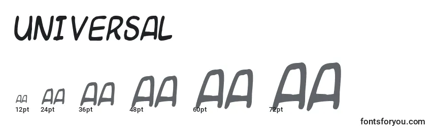 Universal Font Sizes