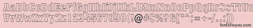 AAssuanotl Font – Black Fonts on Pink Background