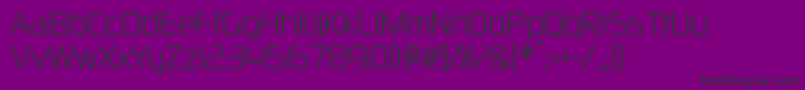フォントNeuropolxcdltRegular – 紫の背景に黒い文字