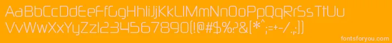 NeuropolxcdltRegular Font – Pink Fonts on Orange Background