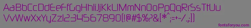 Шрифт NeuropolxcdltRegular – фиолетовые шрифты на сером фоне