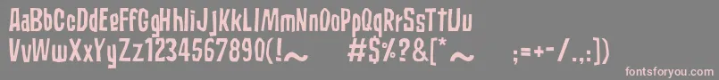 SubaccuzNormal Font – Pink Fonts on Gray Background