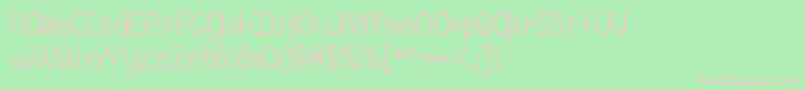 EvenMoreMixedUp Font – Pink Fonts on Green Background