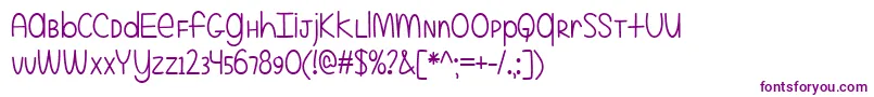 EvenMoreMixedUp-fontti – violetit fontit