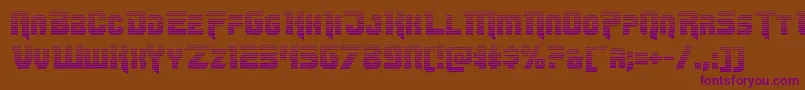 Шрифт Omegaforcegrad11 – фиолетовые шрифты на коричневом фоне